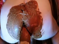 Scat fisting Dad